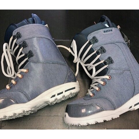 NEW Burton Restricted Sapphire Snowboard Boots! 5.5 Euro 36 Denim Blue - Picture 2 of 4